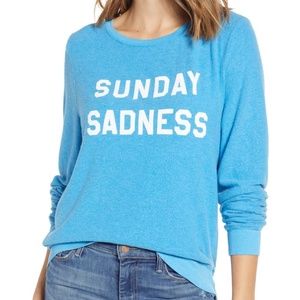 Wildfox Couture Sunday Sadness Beach Sweatshirt S